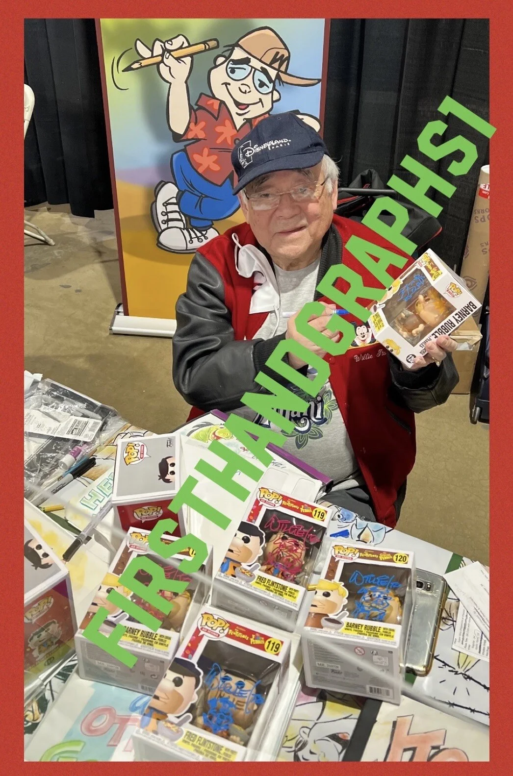 Willie Ito — Willie Ito , Signed autographed Funko Pop￼ Barney Rubble Sketch Coco Pebbles, image 4
