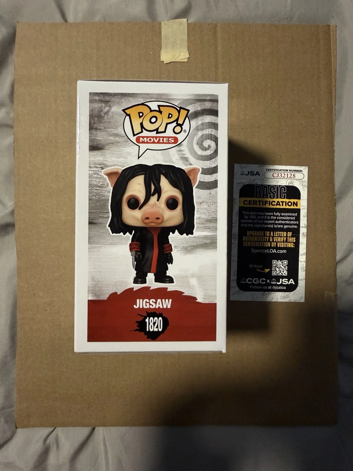 Tobin Bell, Shawnee Smith — Tobin Bell & Shawnee Smith Autographed Saw Funko Pop! Chase JSA COA, изображение 4