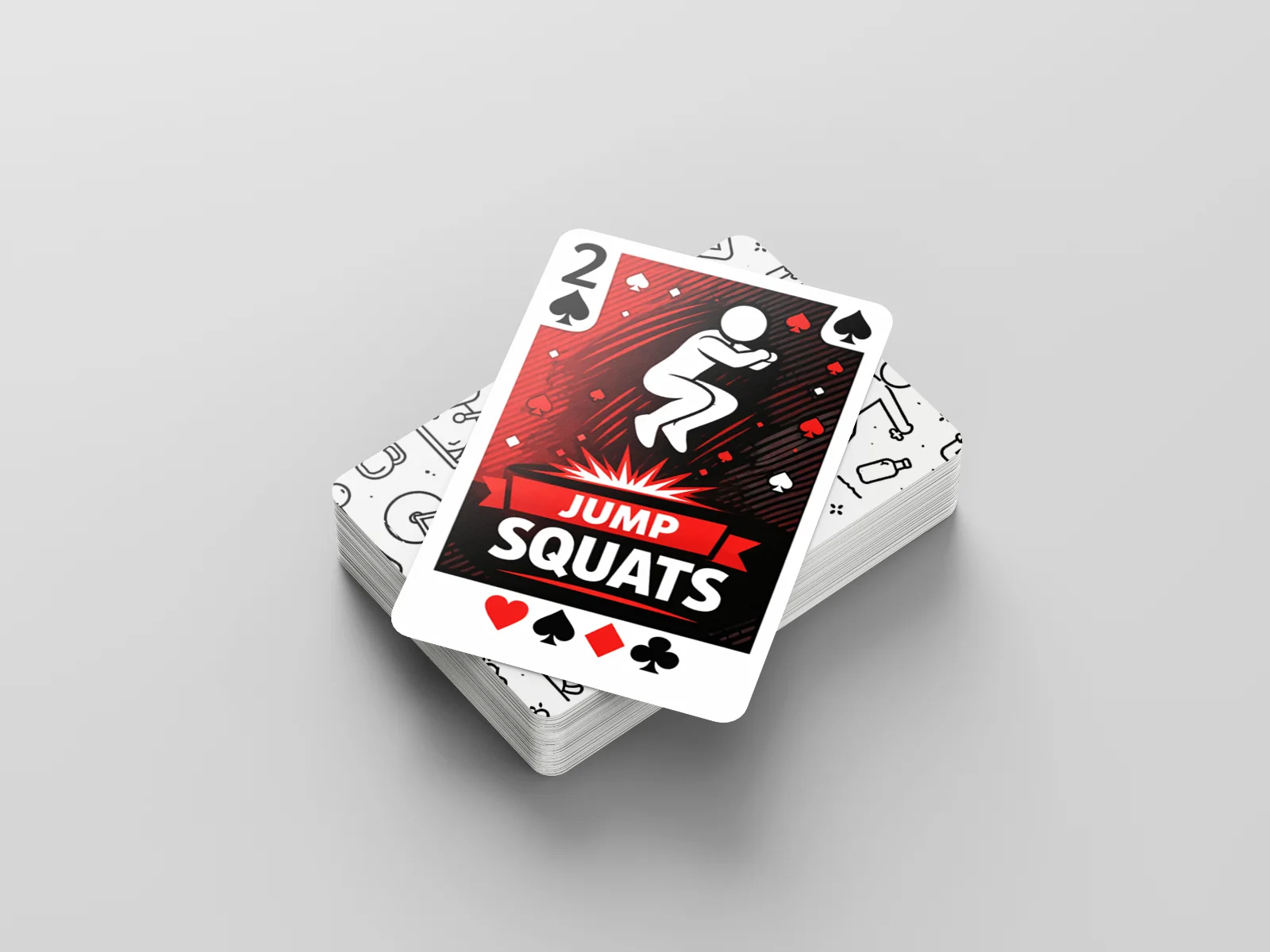 Exercise Playing Cards Deck – Fitness Workout Game Family Fun Active Cards, изображение 2