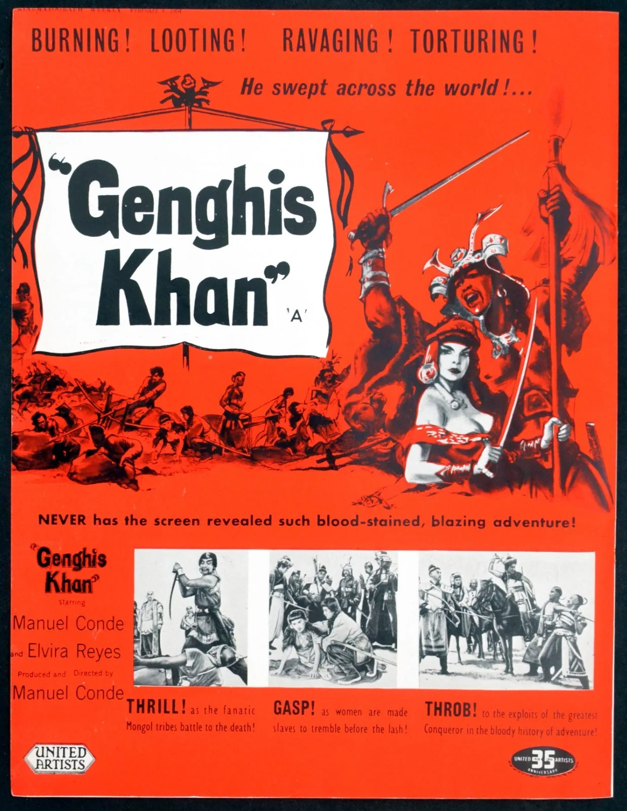 WAR PAINT 1953 Robert Stack, Joan Taylor, Charles McGraw TRADE ADVERT, image 2