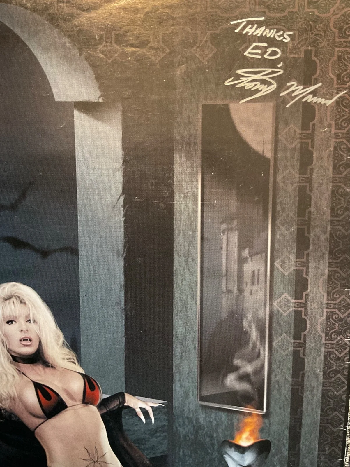 TONY MAURO SIGNED from DRACULINA When Darkness Falls 2007, image 2