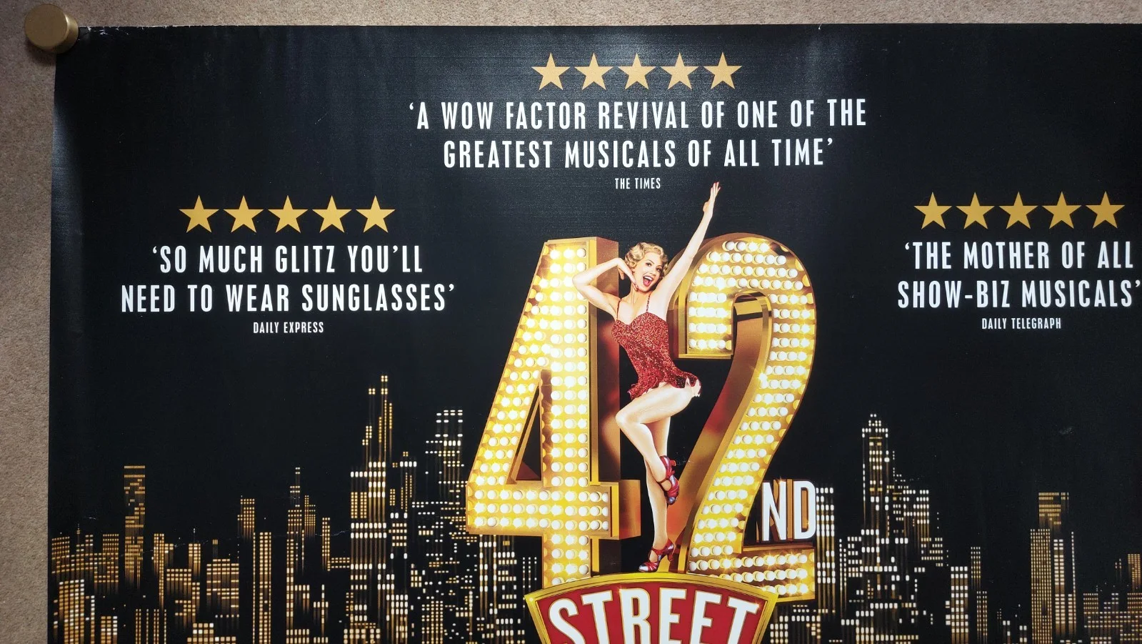 42nd Street: The Musical Original UK Quad Poster, изображение 2