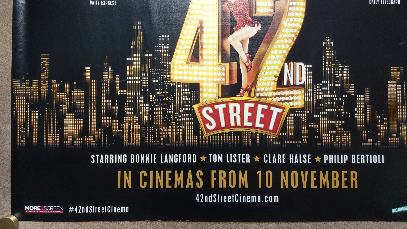 42nd Street: The Musical Original UK Quad Poster, изображение 3