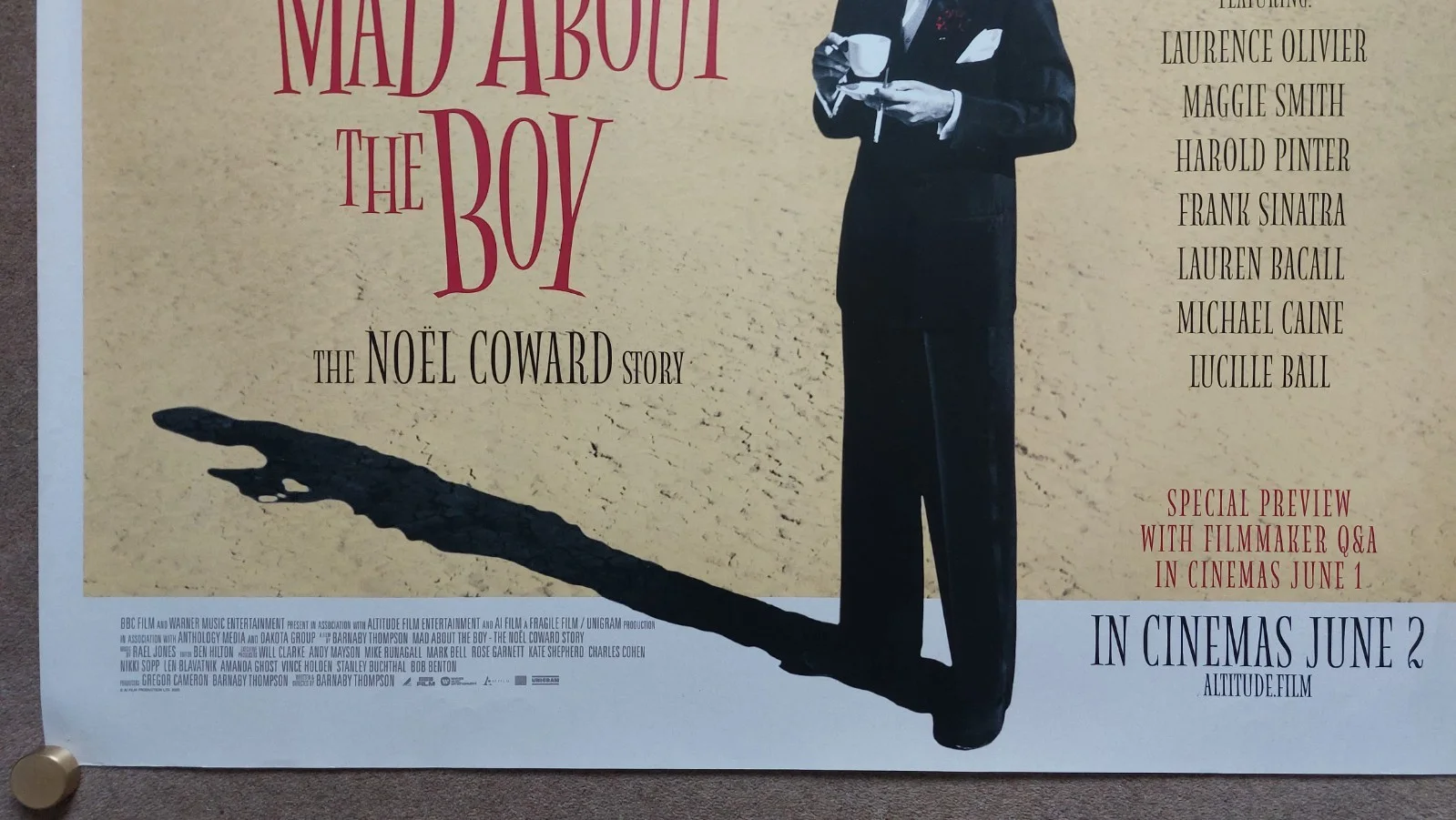 Mad About the Boy Original UK Quad Poster, image 3