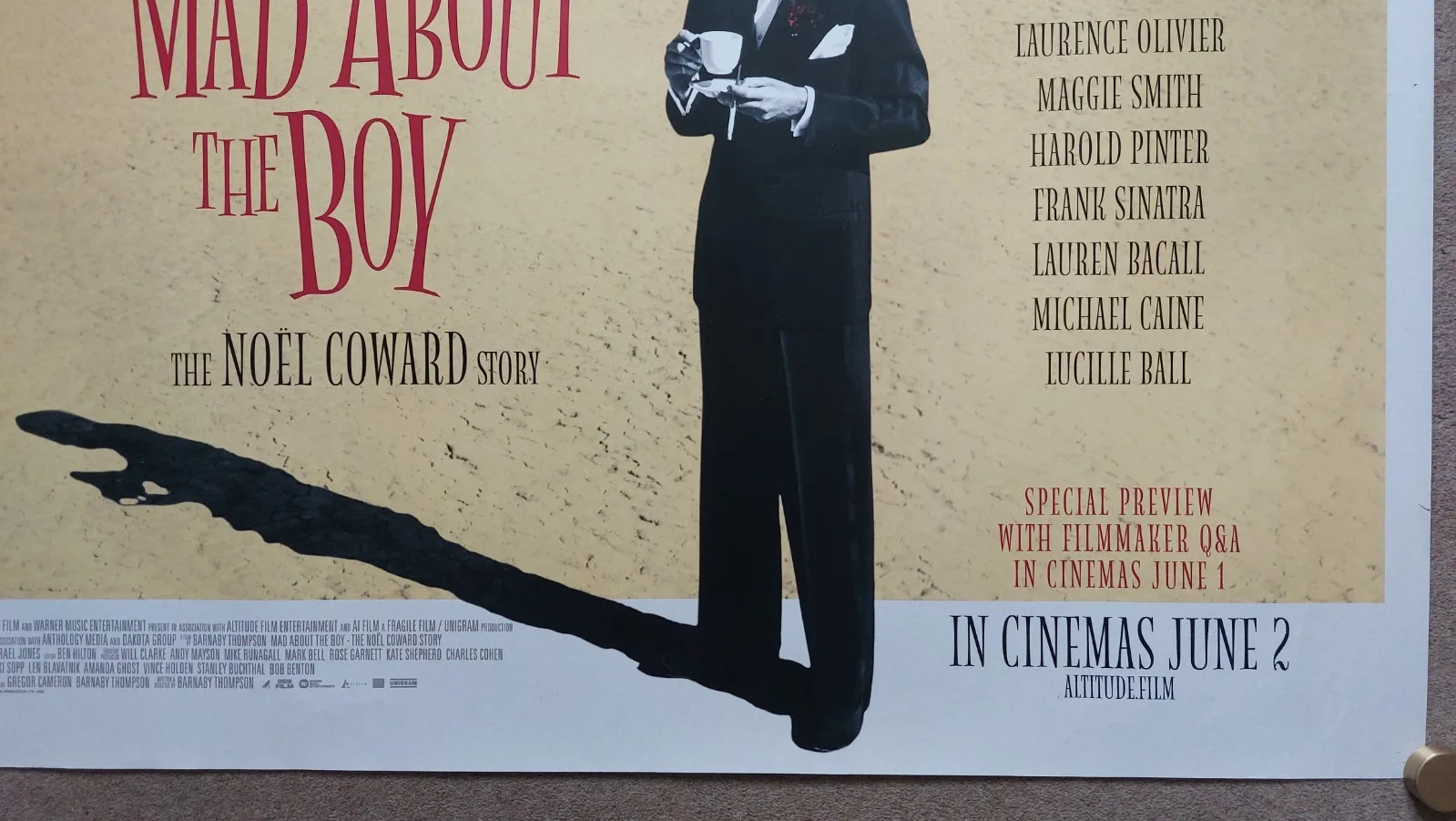 Mad About the Boy Original UK Quad Poster, image 4