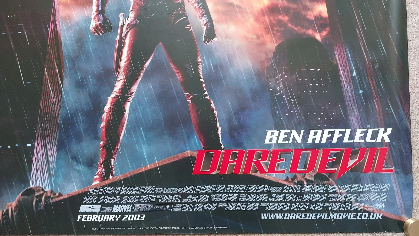 Daredevil Original UK Quad Poster, image 4