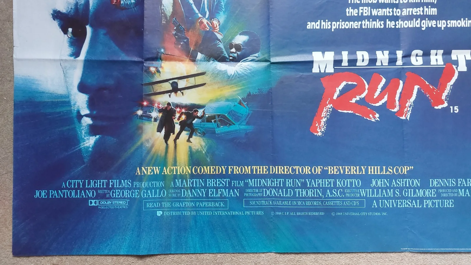 Midnight Run Original UK Quad Poster, image 3