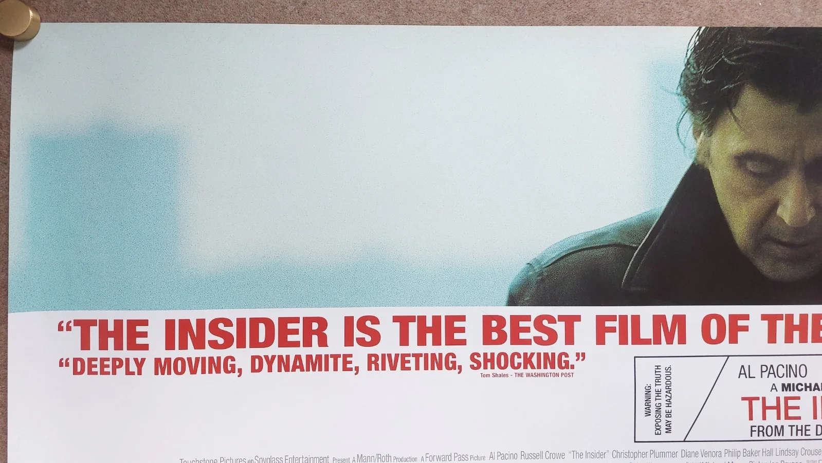 The Insider Original UK Quad Poster, image 2