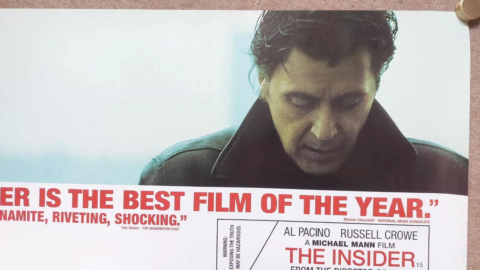 The Insider Original UK Quad Poster, image 5