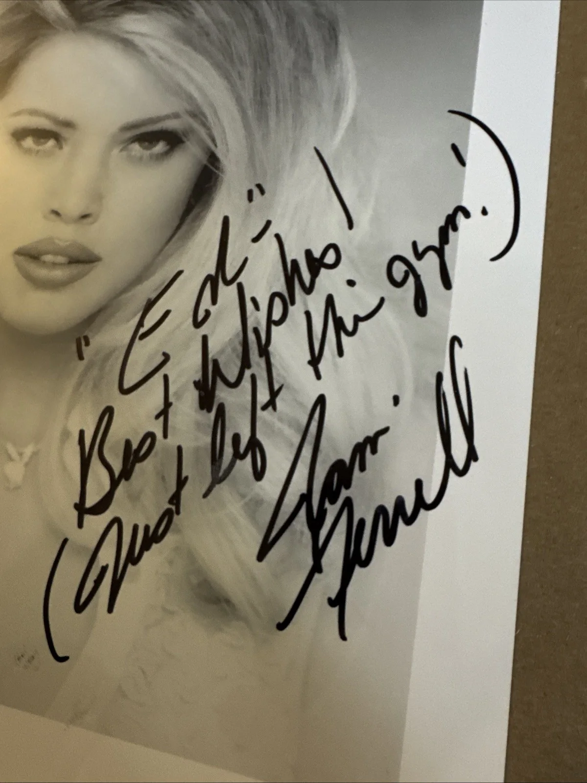 Jami Ferrell PLAYBOY MISS JANUARY 1997 TO: Ed Signed 8x10 Photo, изображение 2