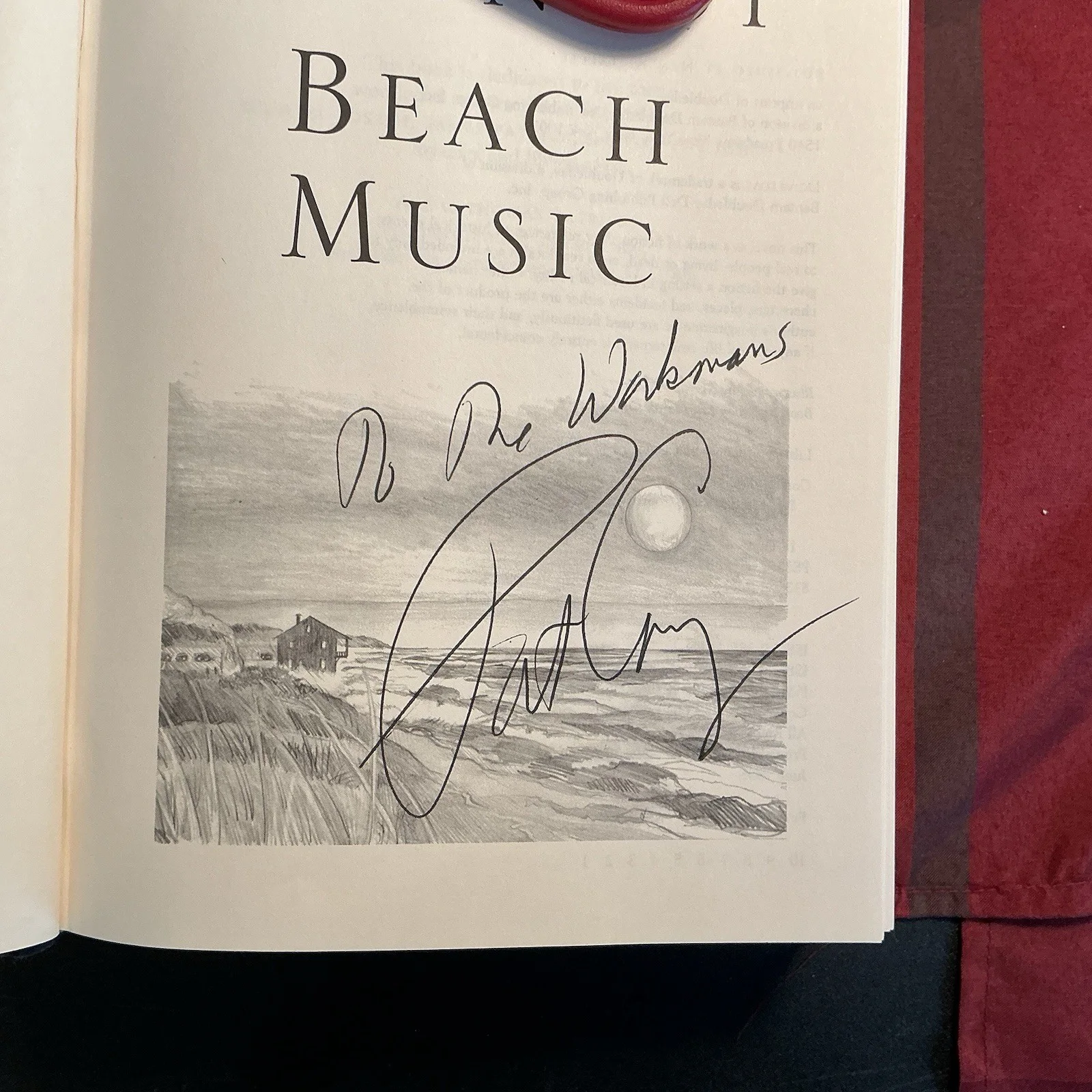 Pat Conroy‘S ￼ Beach Music Autographed First Edition, image 3