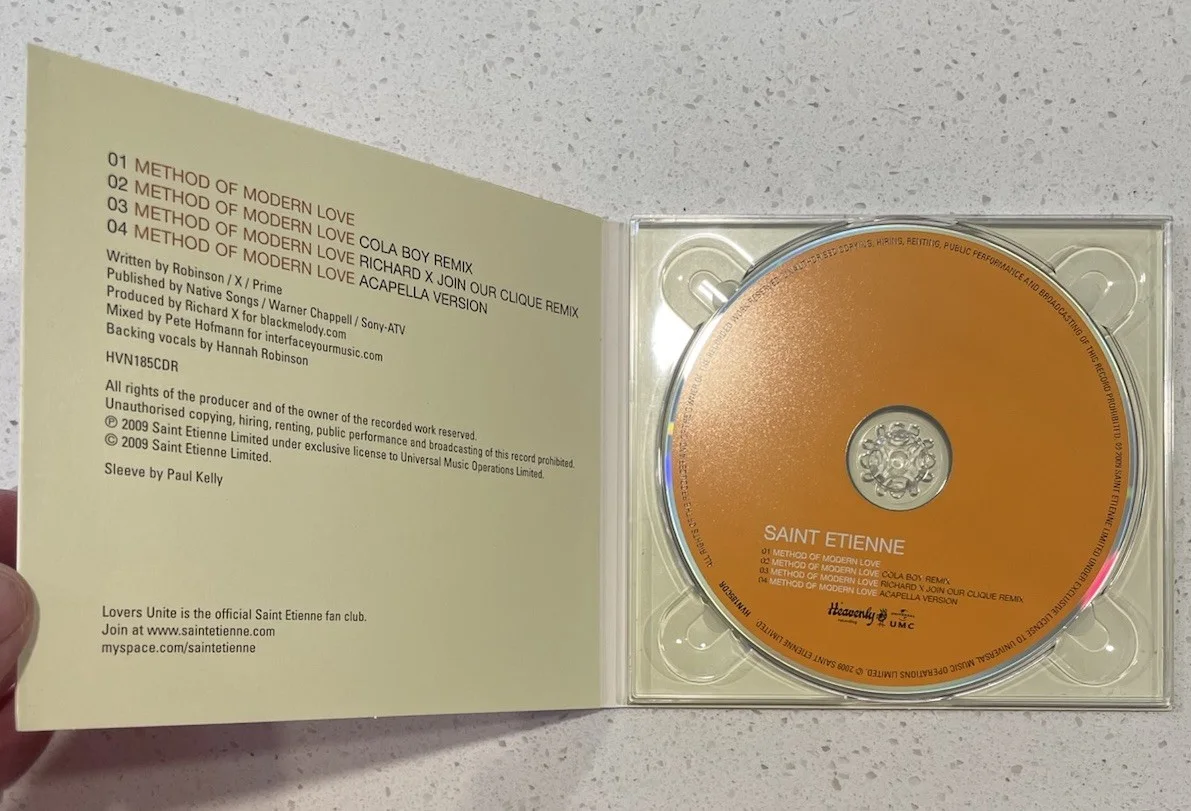 Saint Etienne Method of Modern Love Signed rare Ltd Ed only 1500. Never played, image 2