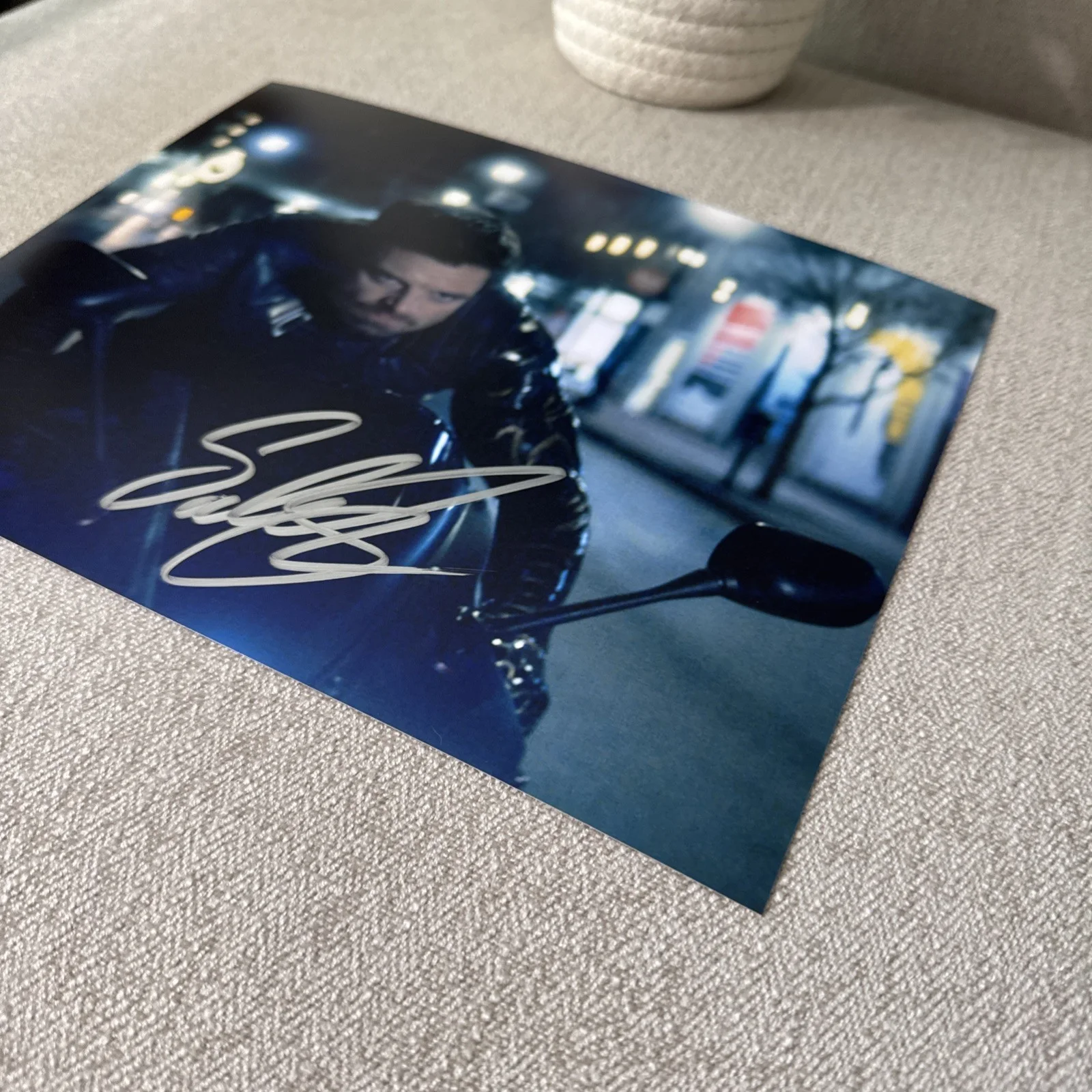 Sebastian stan — Sebastian Stan Signed 8x10 Winter Soldier Captain America Marvel w/COA & Holo !!, image 2
