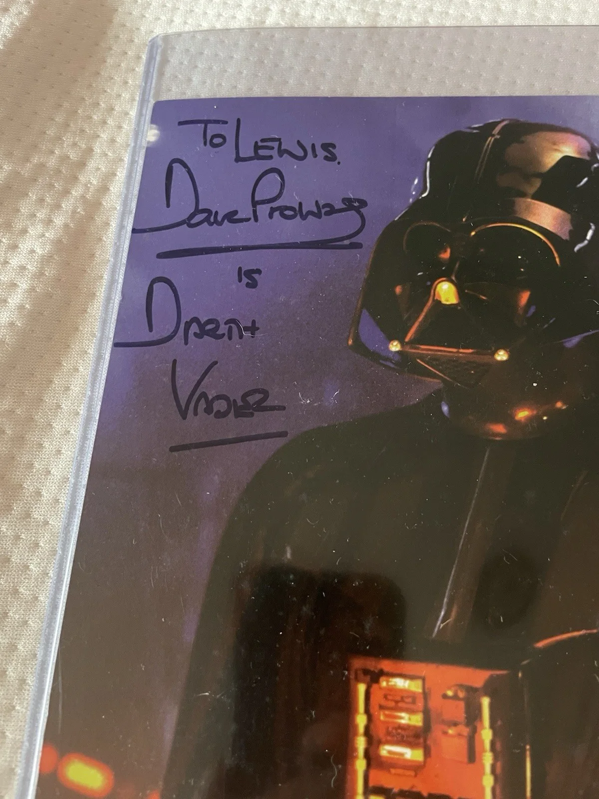 David Prowse — David Prowse Autographed Signed As Darth Vader Authentication by Beckett 10x8, image 3