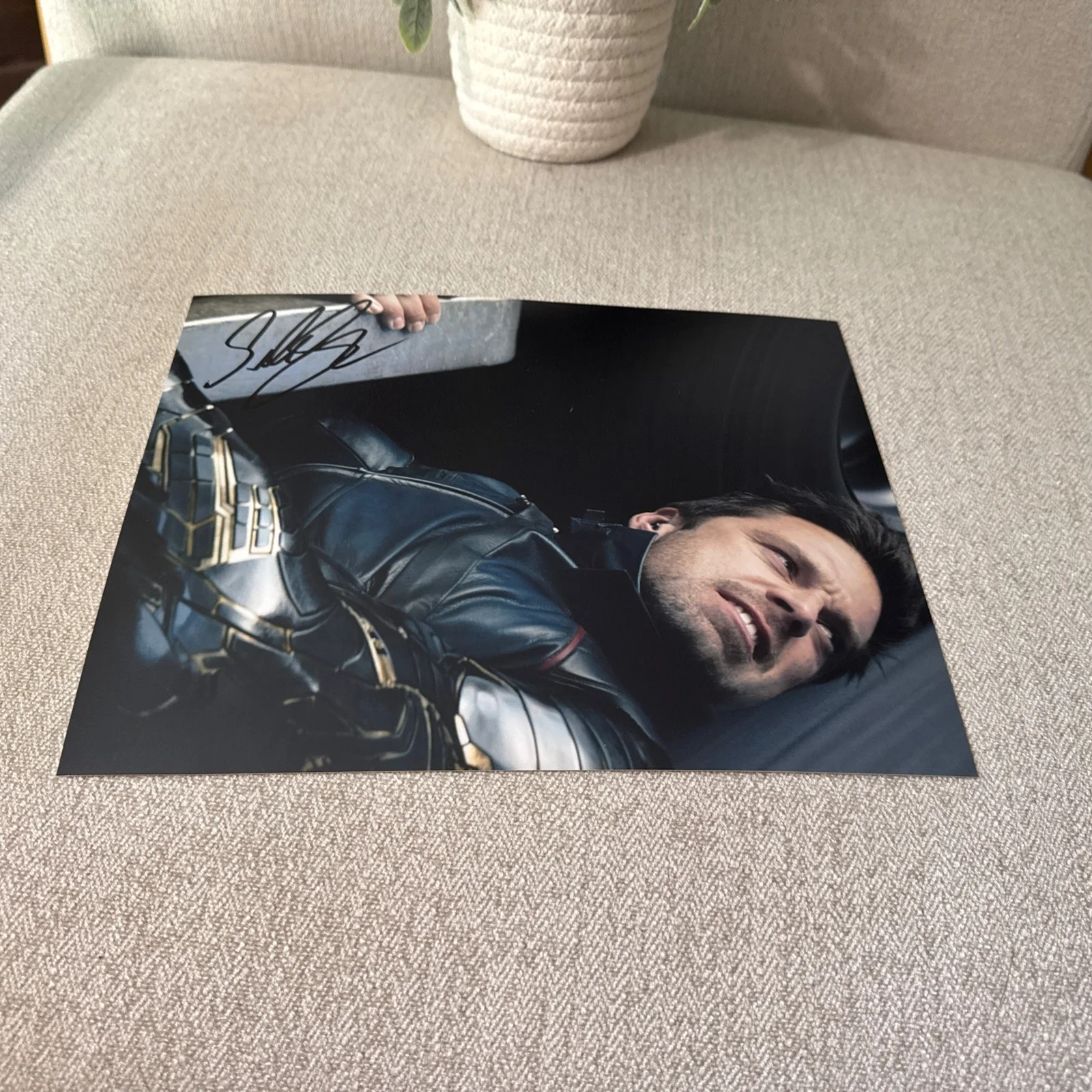 Sebastian stan — Sebastian Stan Signed 8x10 Winter Soldier Captain America Marvel w/COA & Holo !!, image 2