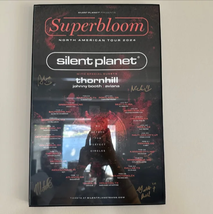 Silent Planet — Silent Planet Signed 11x17 Superbloom 2024 Tour Poster, image 5