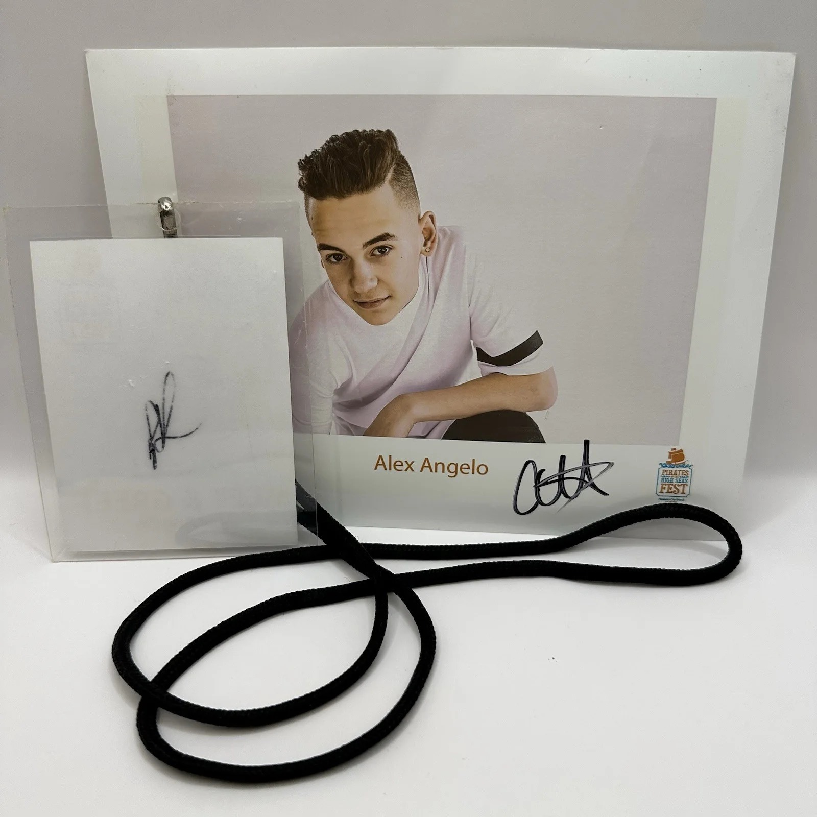 Alex Angelo Pirate High Seas Fest Autograph Photo Country Pop Artist Musician, изображение 2