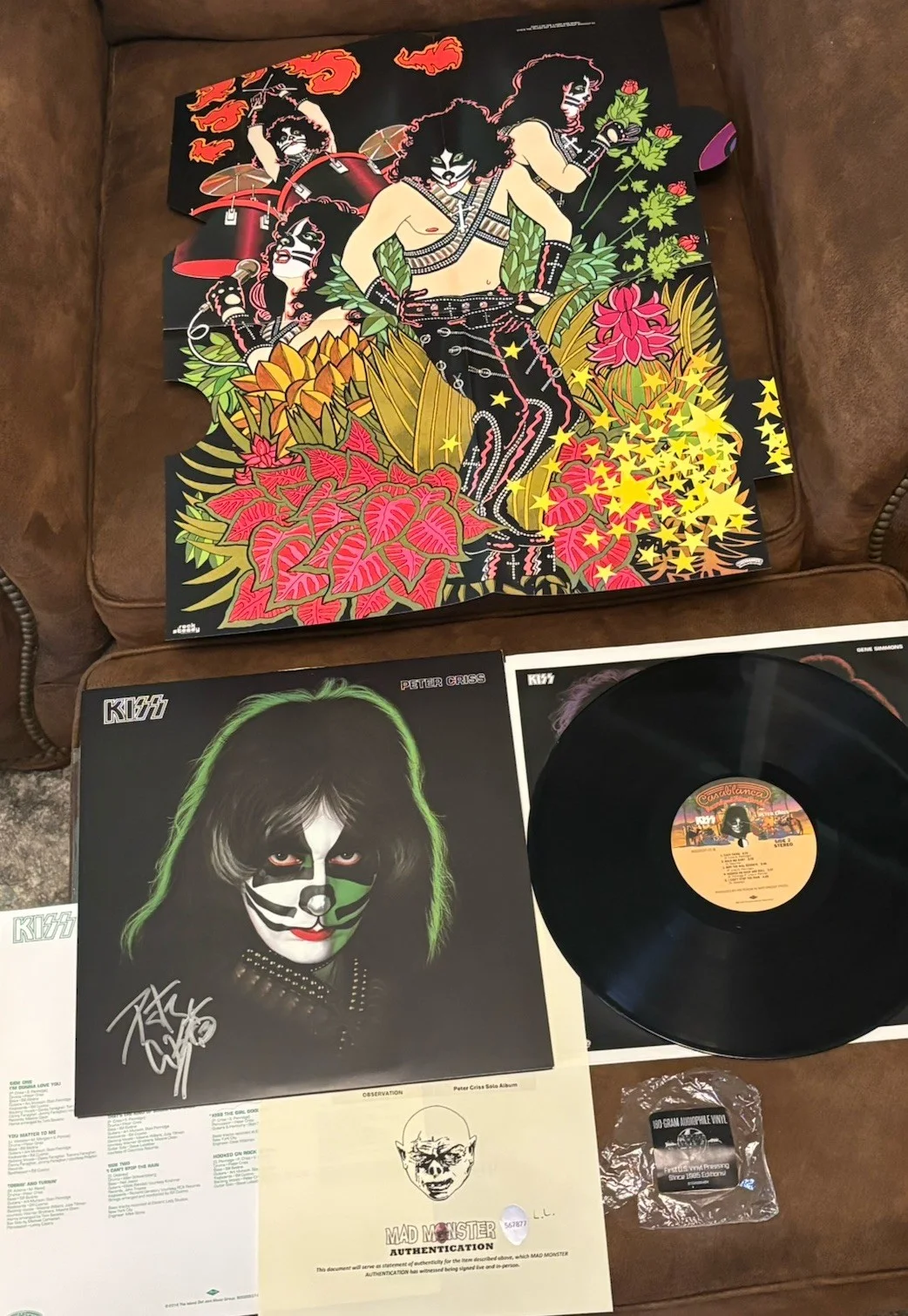 Peter Criss Signed Solo Vinyl 2/21/26 🔥 KISS Auto Mad Monster Party Certified, изображение 4