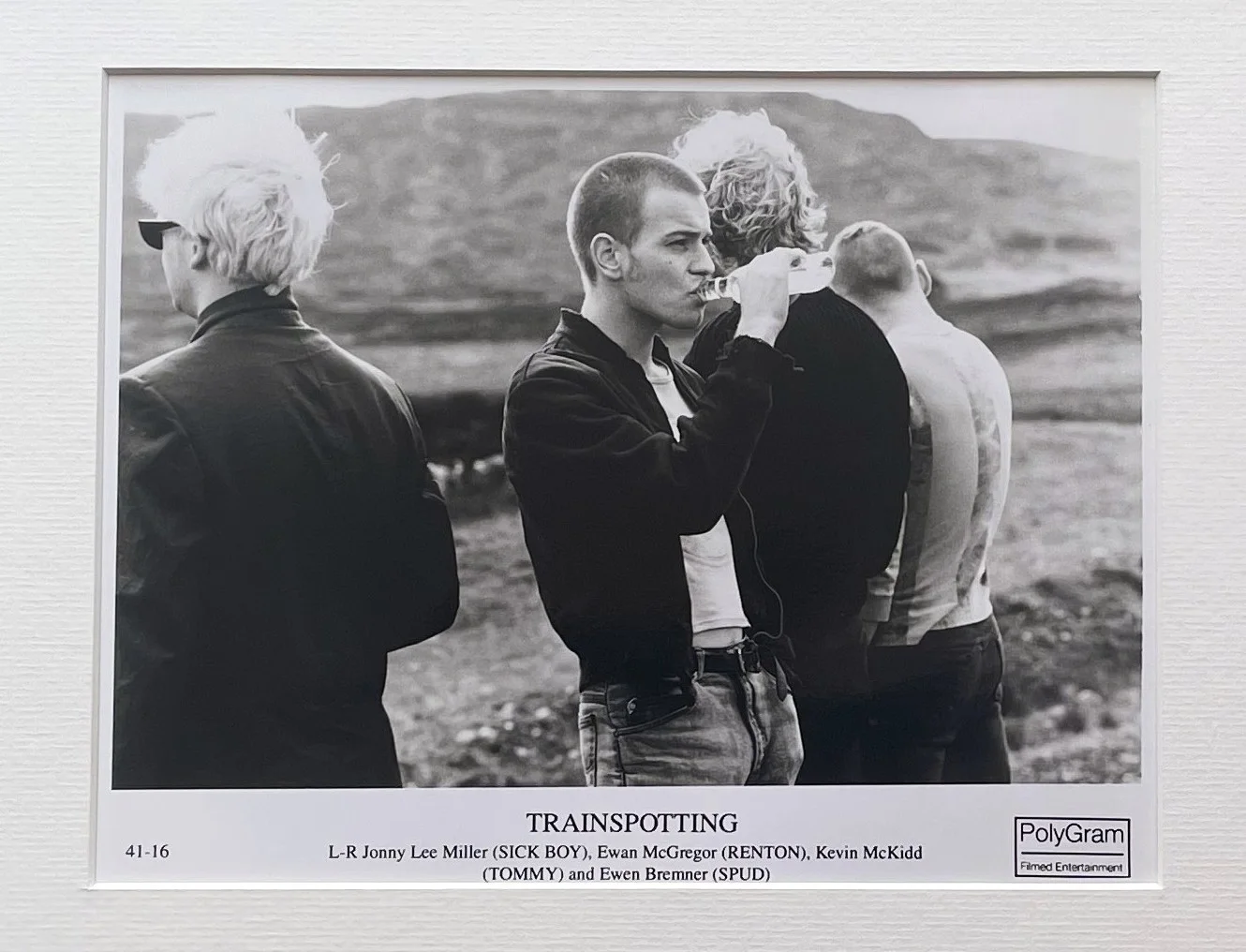 Trainspotting Photo Original 8X10 Inch B&W Press Publicity Still: Framed, image 3