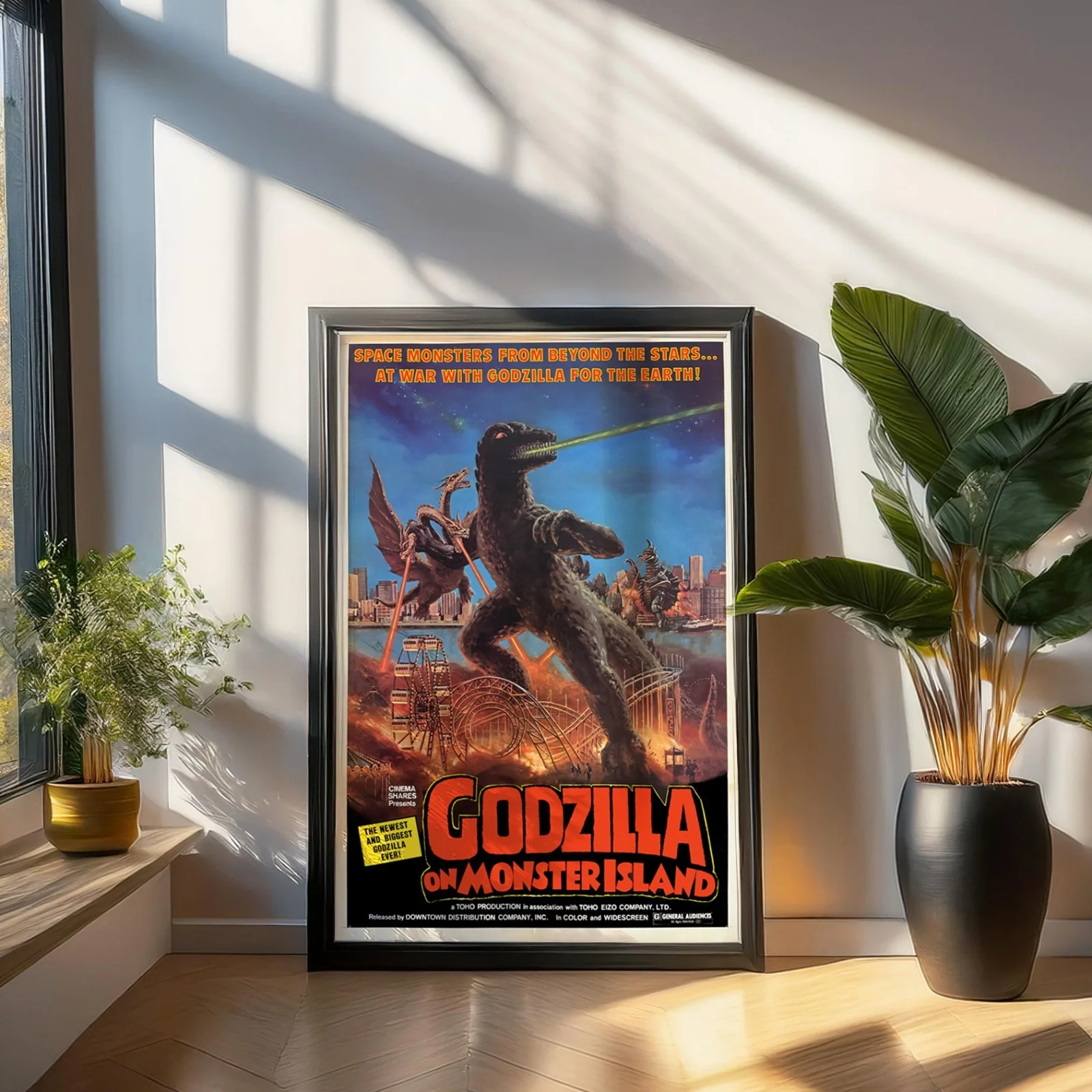Godzilla on Monster Island - 1972 Sci-Fi Restored 27.2" x 41" US One Sheet, изображение 3