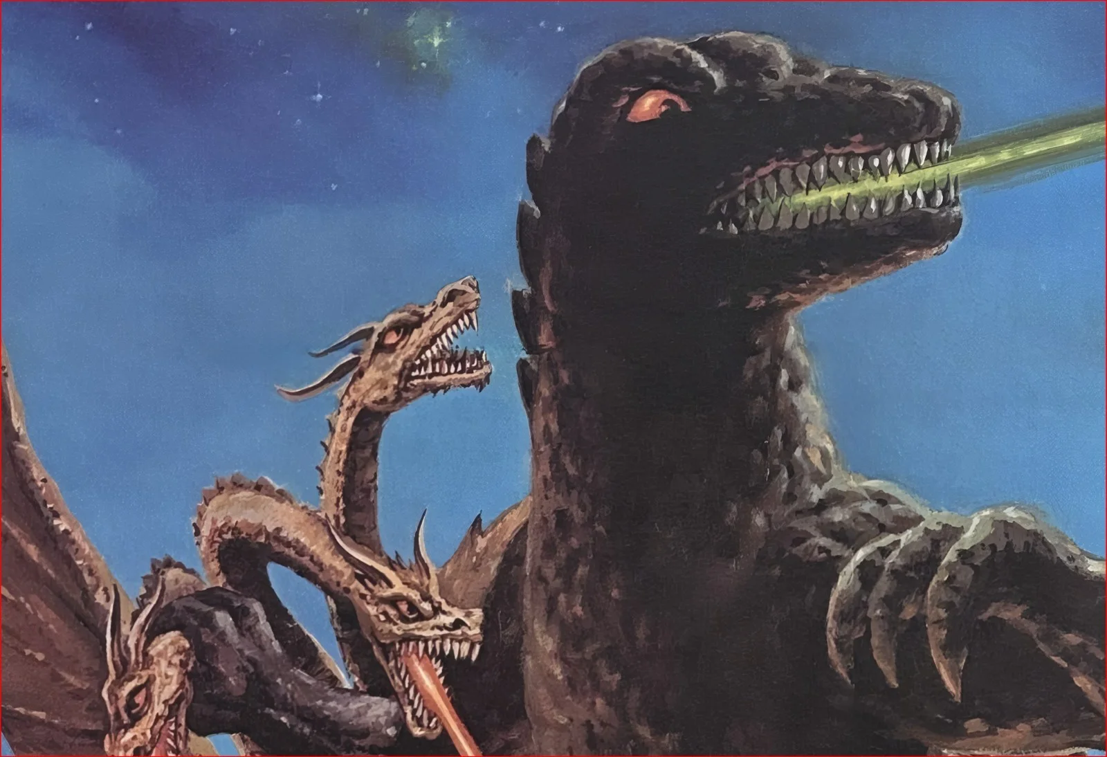 Godzilla on Monster Island - 1972 Sci-Fi Restored 27.2" x 41" US One Sheet, изображение 4