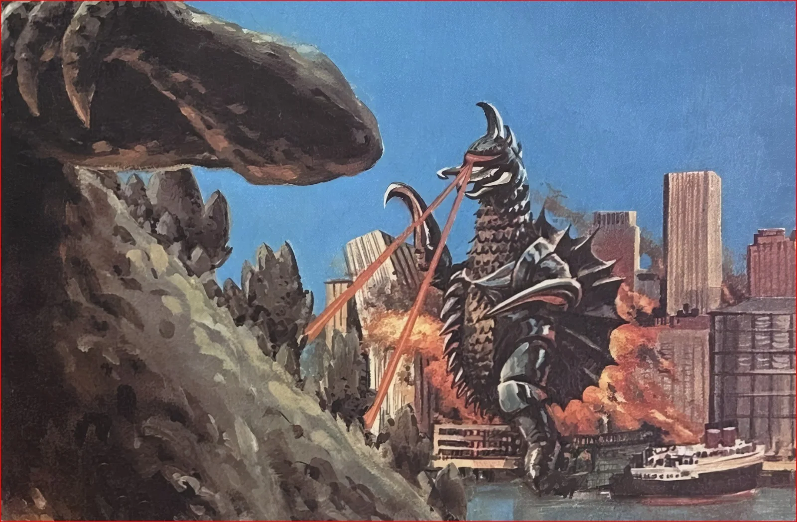 Godzilla on Monster Island - 1972 Sci-Fi Restored 27.2" x 41" US One Sheet, изображение 5