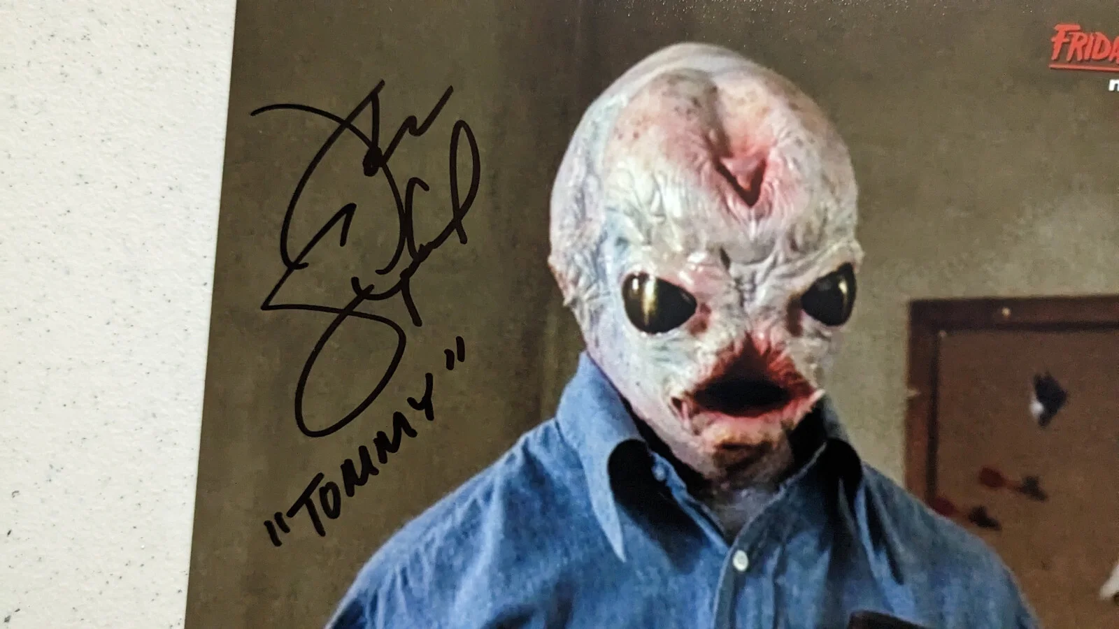 JOHN SHEPHERD Signed 8X10 PHOTO Jason Friday the 13thV 5 BAS JSA COA C, image 2