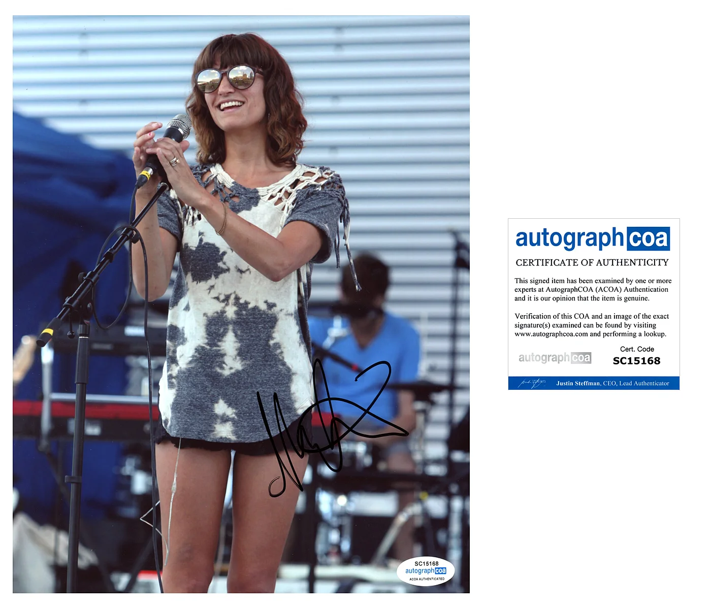 MARTINA SORBARA - Dragonette — Martina Sorbara signed "DRAGONETTE" 8x10 Photo HELLO c SINGER Sexy Hot ACOA COA
