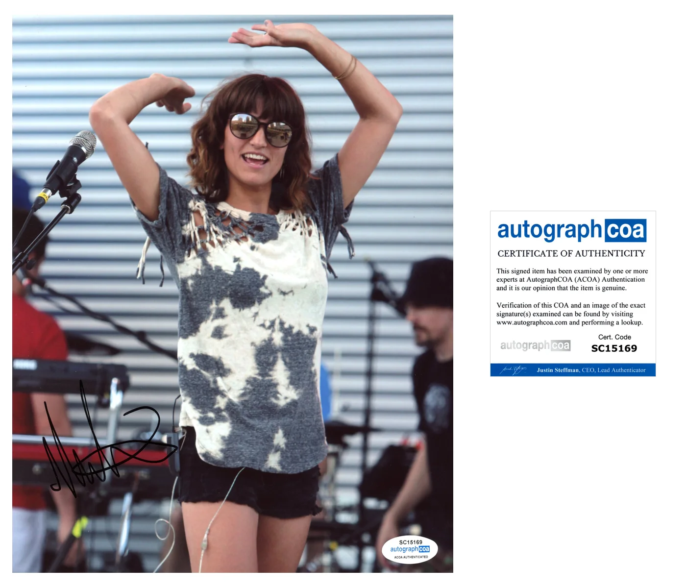 MARTINA SORBARA - Dragonette — Martina Sorbara signed "DRAGONETTE" 8x10 Photo HELLO d SINGER Sexy Hot ACOA COA