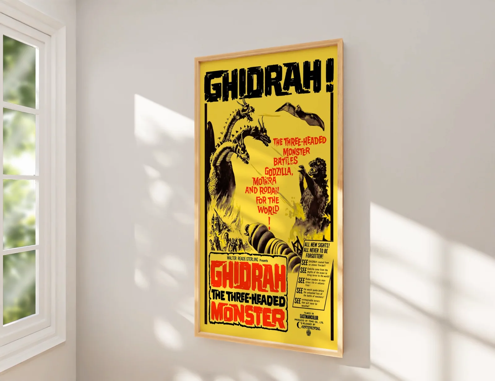 Ghidorah, the Three-Headed Monster 1964 Restored 27.2" x 41" US One Sheet Poster, image 2