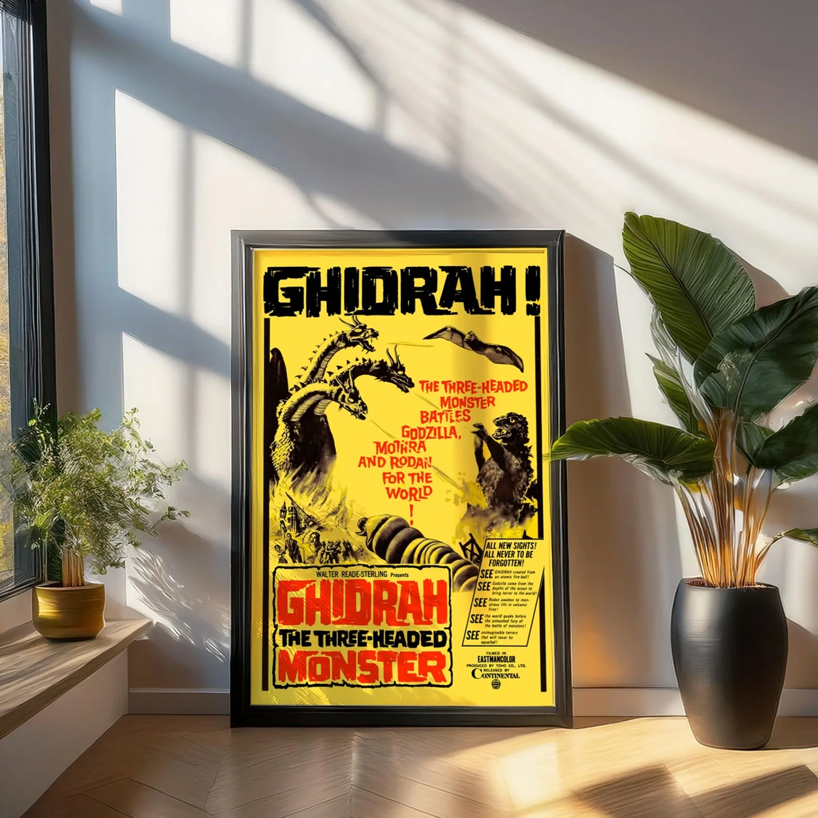 Ghidorah, the Three-Headed Monster 1964 Restored 27.2" x 41" US One Sheet Poster, image 3