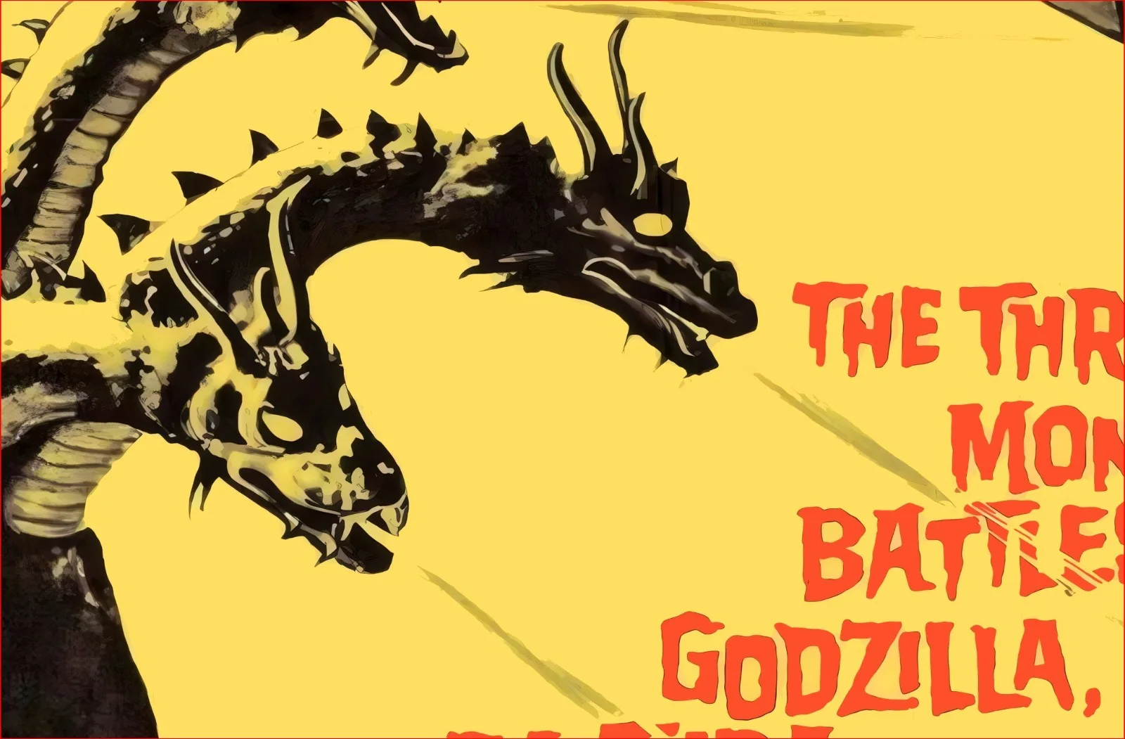 Ghidorah, the Three-Headed Monster 1964 Restored 27.2" x 41" US One Sheet Poster, image 5