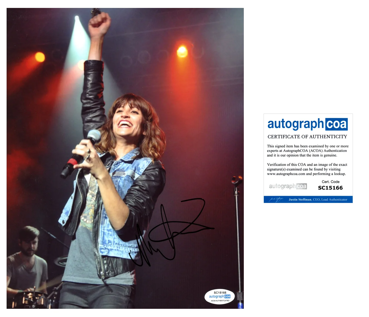 MARTINA SORBARA - Dragonette — Martina Sorbara signed "DRAGONETTE" 8x10 Photo HELLO b SINGER Sexy Hot ACOA COA