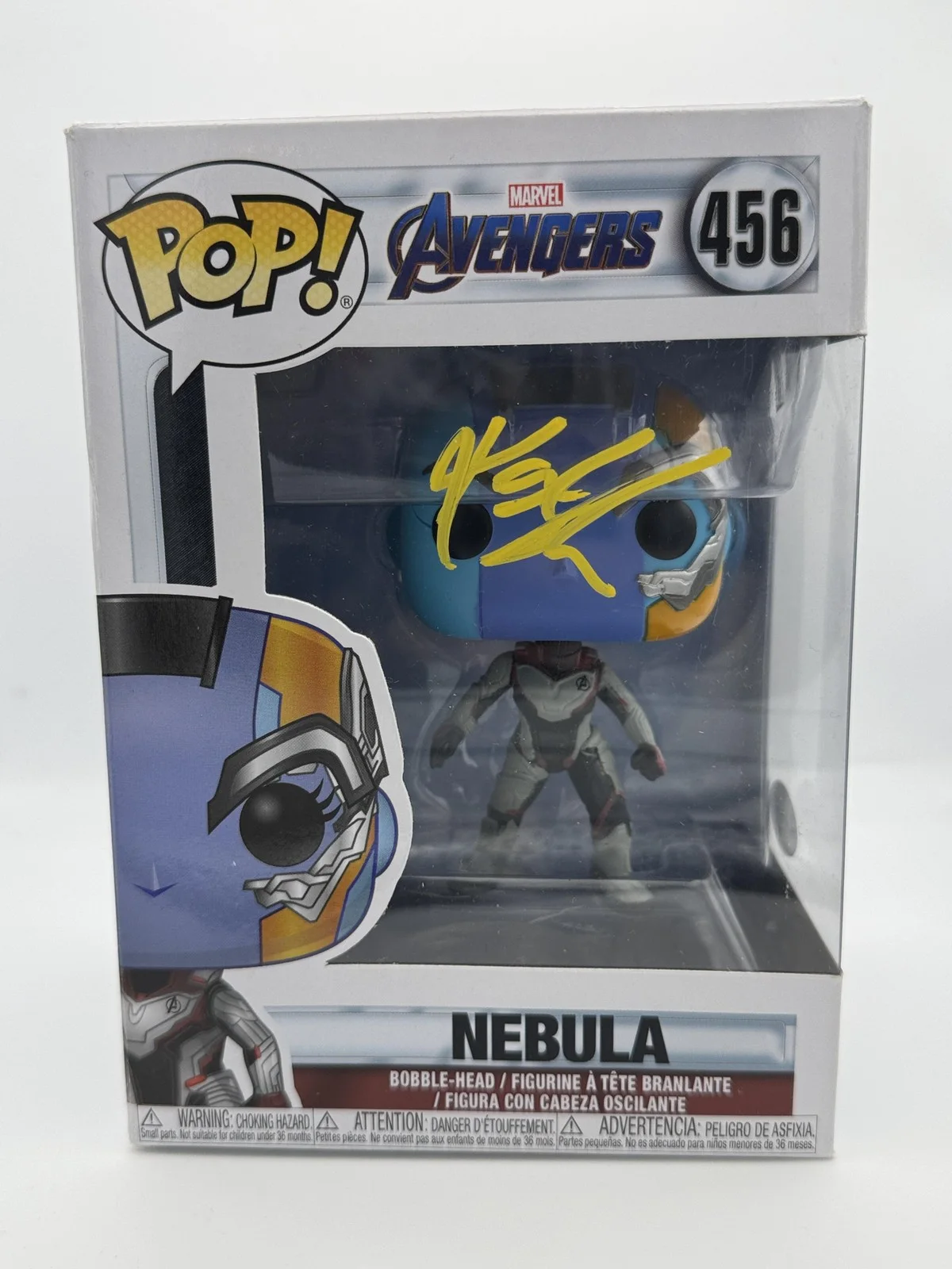 Karen Gillan — Karen Gillan "Avengers" AUTOGRAPH Signed 'Nebula' 456 Funko Pop Figure ACOA, изображение 2