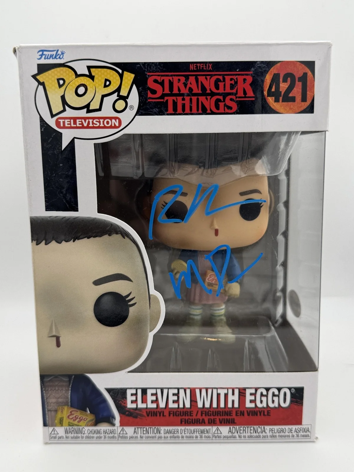Matt Duffer, Ross Duffer — Ross & Matt Duffer "Stranger Things" AUTOGRAPH Signed Eleven 421 Funko Pop ACOA