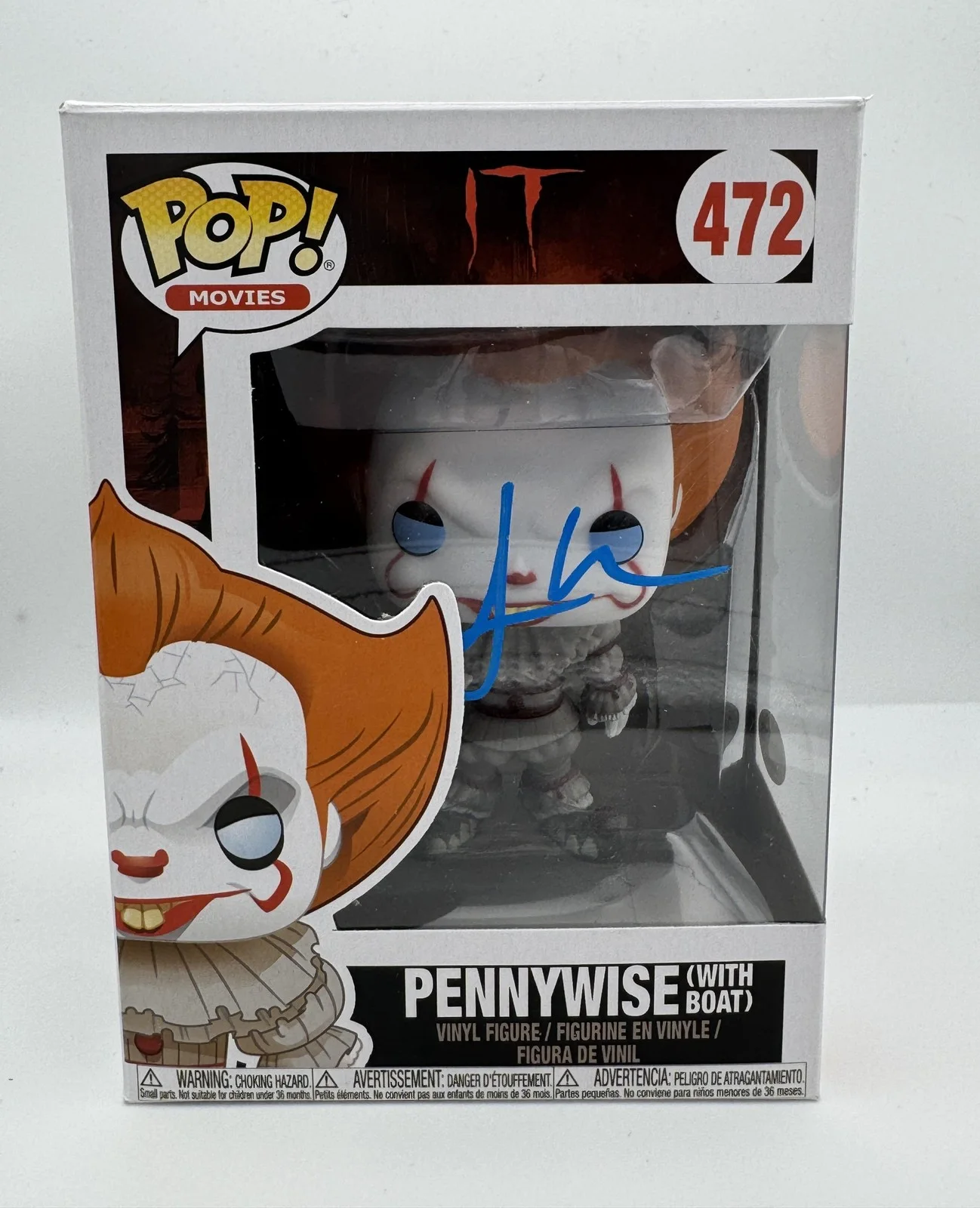 Jaeden Martell — Jaeden Martell "It" AUTOGRAPH Signed 'Pennywise' 472 Funko Pop Vinyl Figure ACOA, image 2
