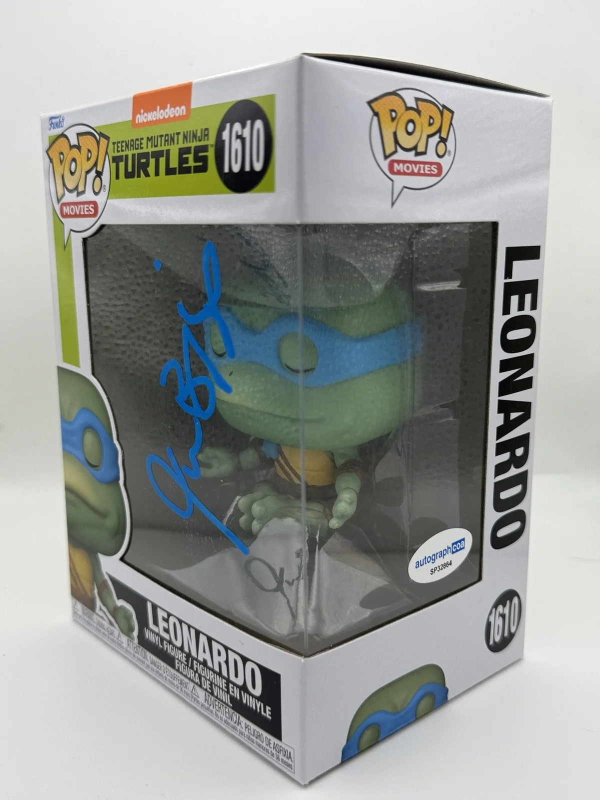 Jason Biggs — Jason Biggs "Teenage Mutant Ninja Turtles" SIGNED Leonardo 1610 Funko Pop C ACOA