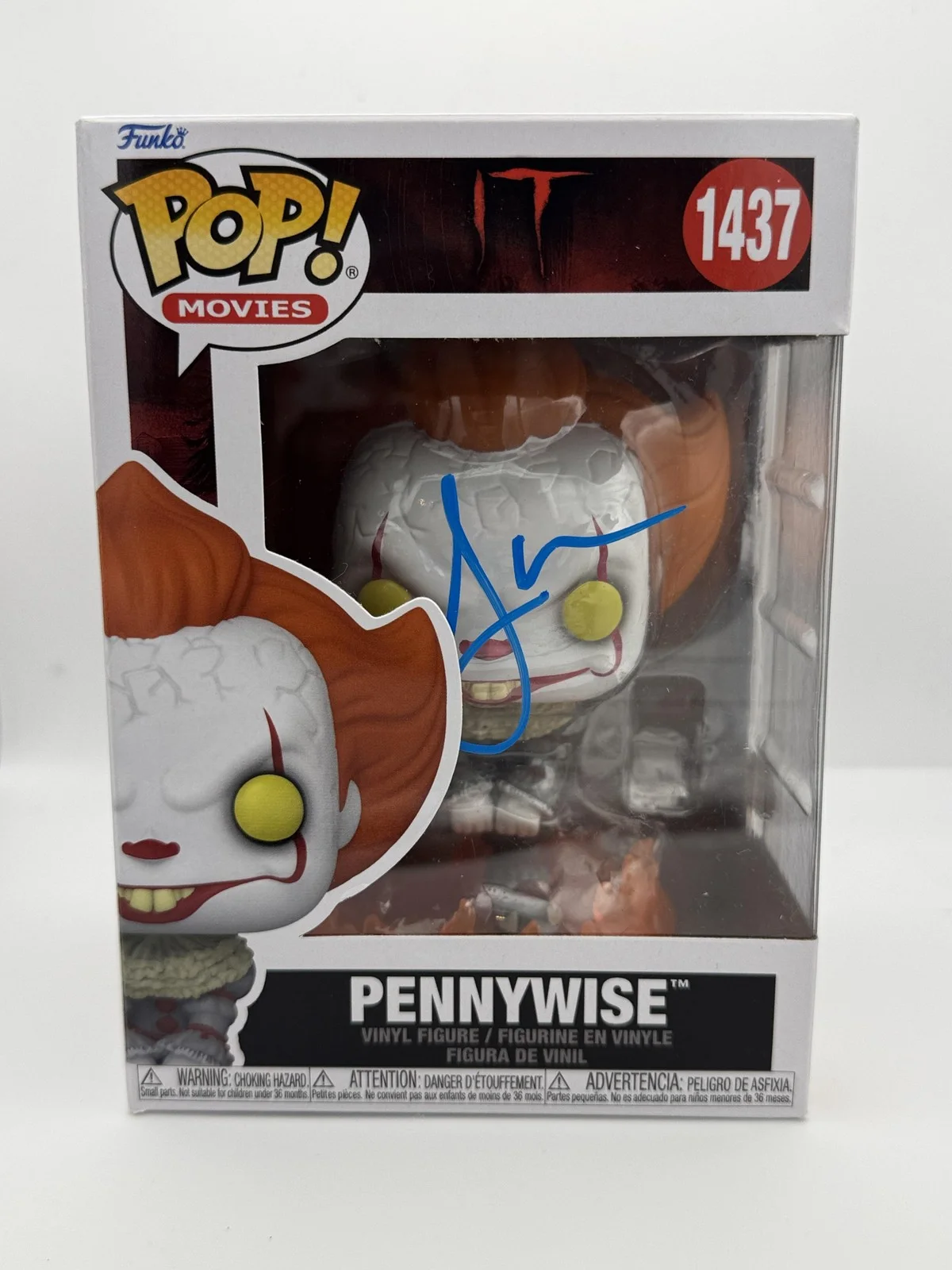 Jaeden Martell — Jaeden Martell "It" AUTOGRAPH Signed 'Pennywise' 1437 Funko Pop Figure ACOA