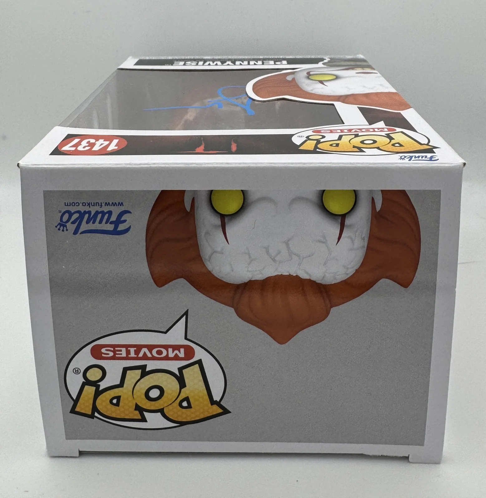 Jaeden Martell — Jaeden Martell "It" AUTOGRAPH Signed 'Pennywise' 1437 Funko Pop Figure ACOA, изображение 3