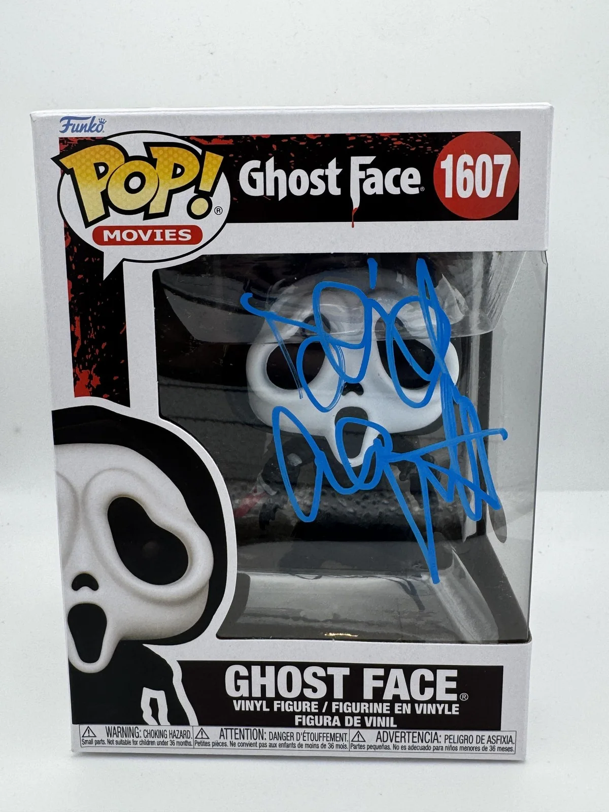 David Arquette — David Arquette "Scream" AUTOGRAPH Signed 'Ghost Face' 1607 Funko Pop Figure ACOA