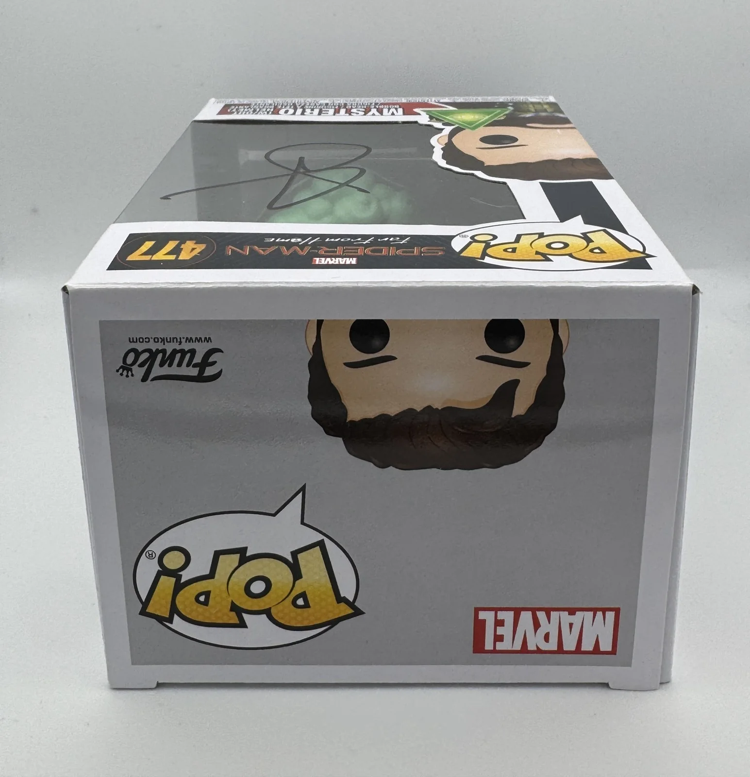 Jake Gyllenhaal — Jake Gyllenhaal "Spider-Man: Far From Home" SIGNED 'Mysterio' 477 Funko Pop B, image 3