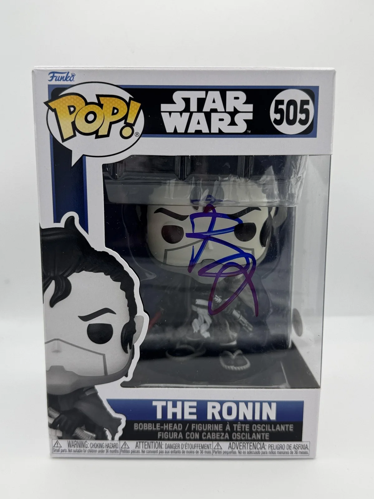 Brian Tee — Brian Tee "Star Wars: Visions" AUTOGRAPH Signed 'The Ronin' 505 Funko Pop ACOA, изображение 2