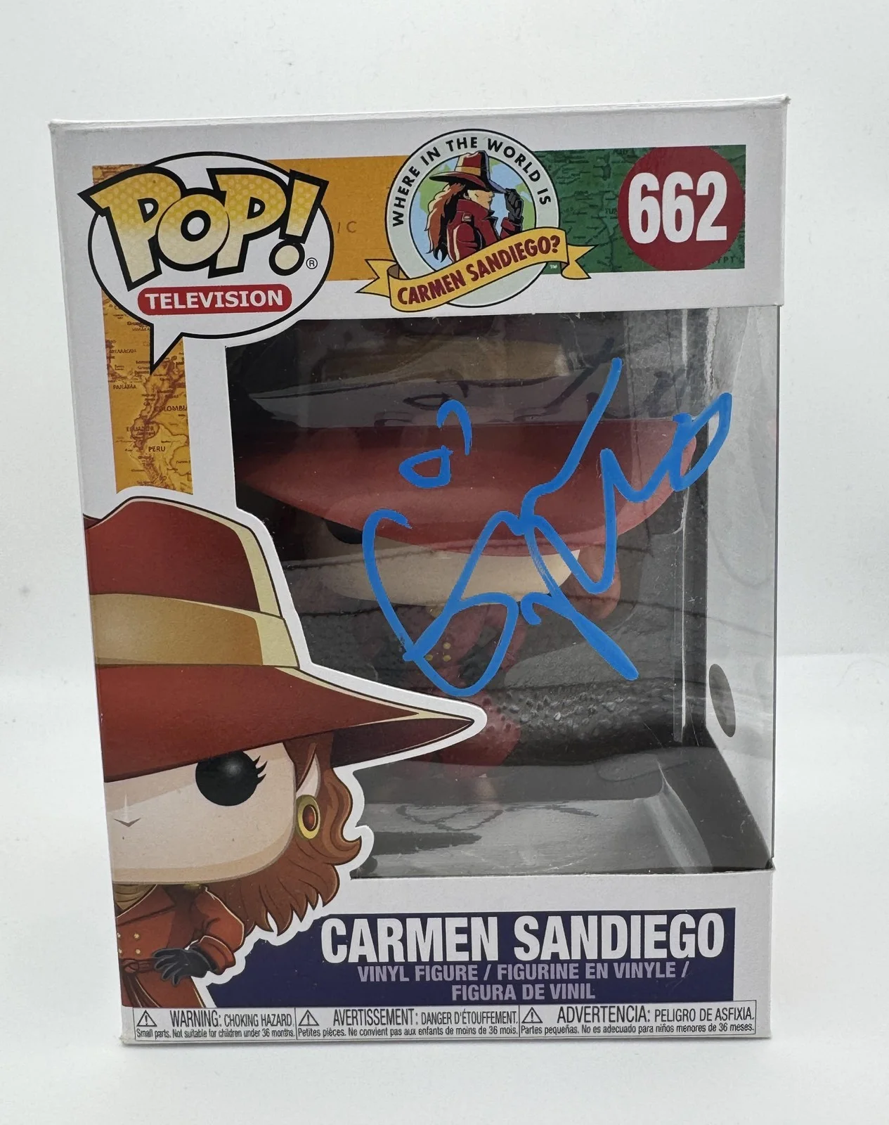 Gina Rodriguez — Gina Rodriguez "Carmen Sandiego" AUTOGRAPH Signed 662 Funko Pop Figure ACOA