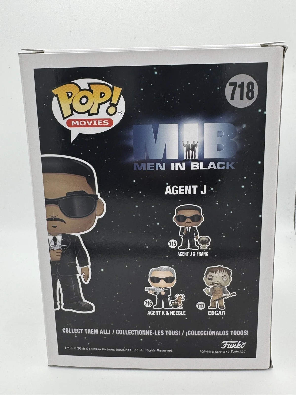 Will Smith — Will Smith "Men in Black" AUTOGRAPH Signed 'Agent J' 718 Funko Pop Figure ACOA, изображение 4