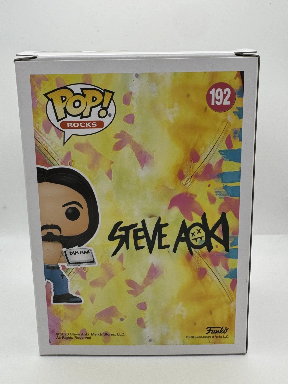 Steve Aoki — Steve Aoki AUTOGRAPH Signed DJ Rocks EDM 192 Funko Pop Vinyl Figure ACOA, изображение 4