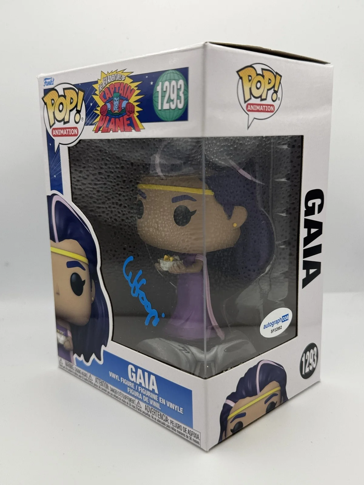 Whoopi Goldberg — Whoopi Goldberg "Captain Planet and the Planeteers" SIGNED 'Gaia' Funko Pop ACOA, изображение 2