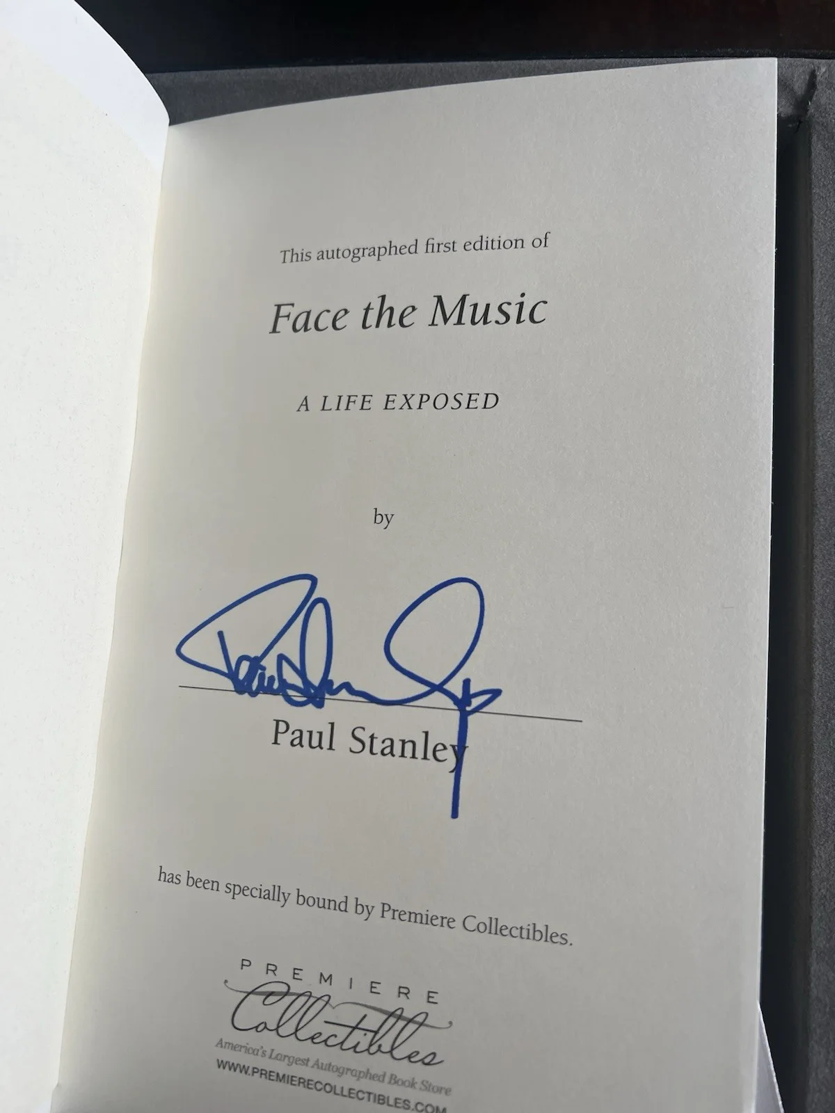 Paul Stanley Face the Music A Life Exposed Autographed Premiere Collectibles, изображение 4