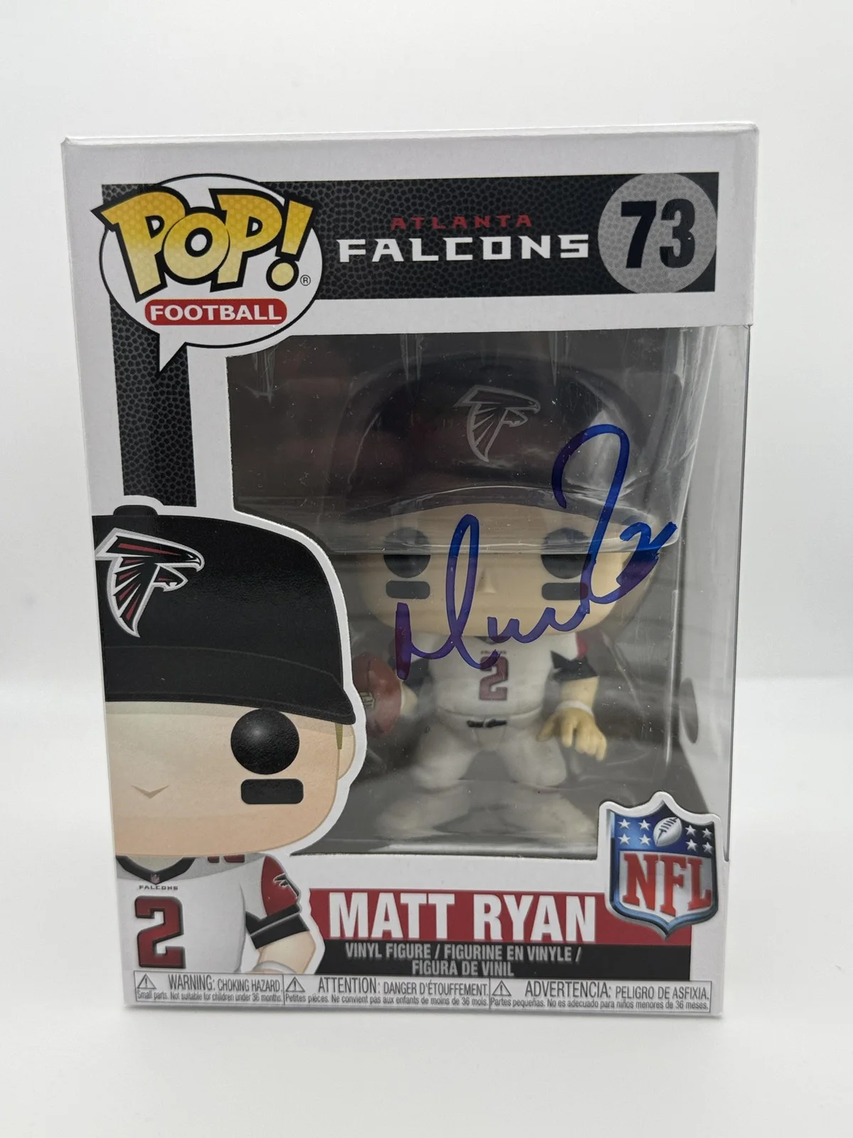 Matt Ryan — Matt Ryan AUTOGRAPH Signed Atlanta Falcons NFL Football 73 Funko Pop C ACOA, изображение 2