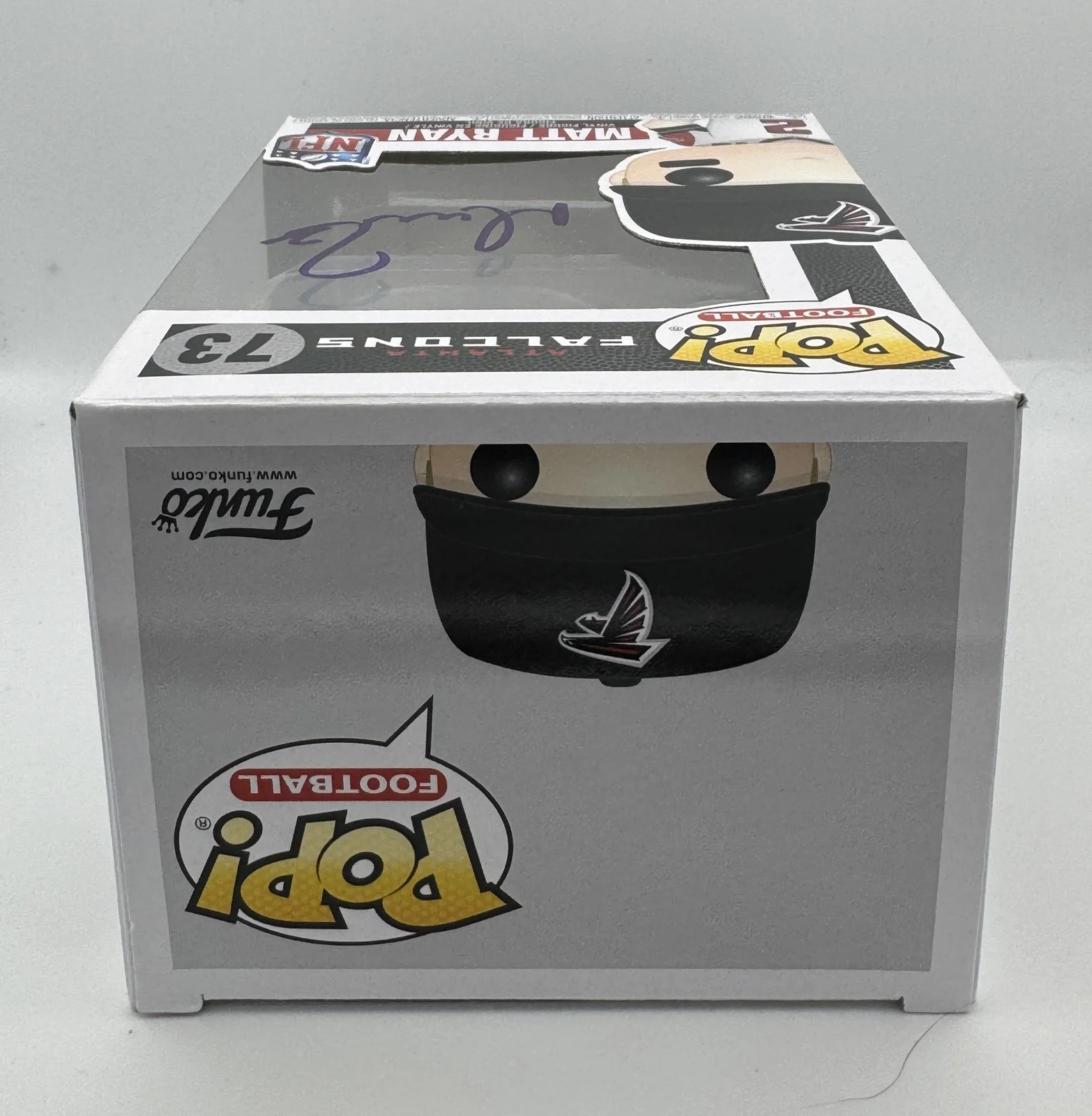 Matt Ryan — Matt Ryan AUTOGRAPH Signed Atlanta Falcons NFL Football 73 Funko Pop C ACOA, изображение 3