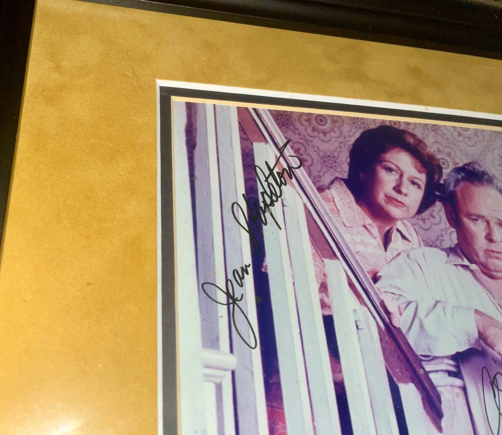 Rob Reiner, Carol O Connor, Jean Stapelton, Salley Strutters — Rob Reiner All in the Family Signed Cast Photo Carroll O Connor Jean Stapleton, изображение 4
